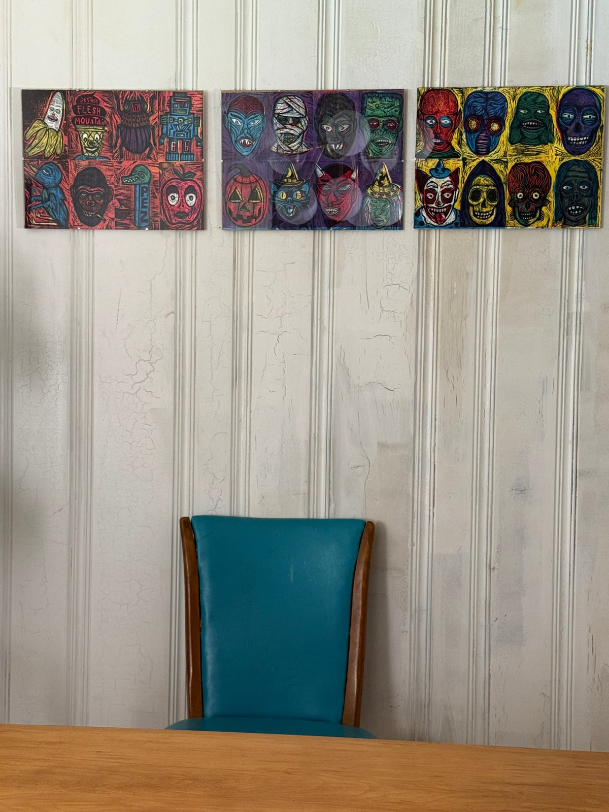 Crazy 8's Editioned Multiblock Color Woodcut Print (Pack F)