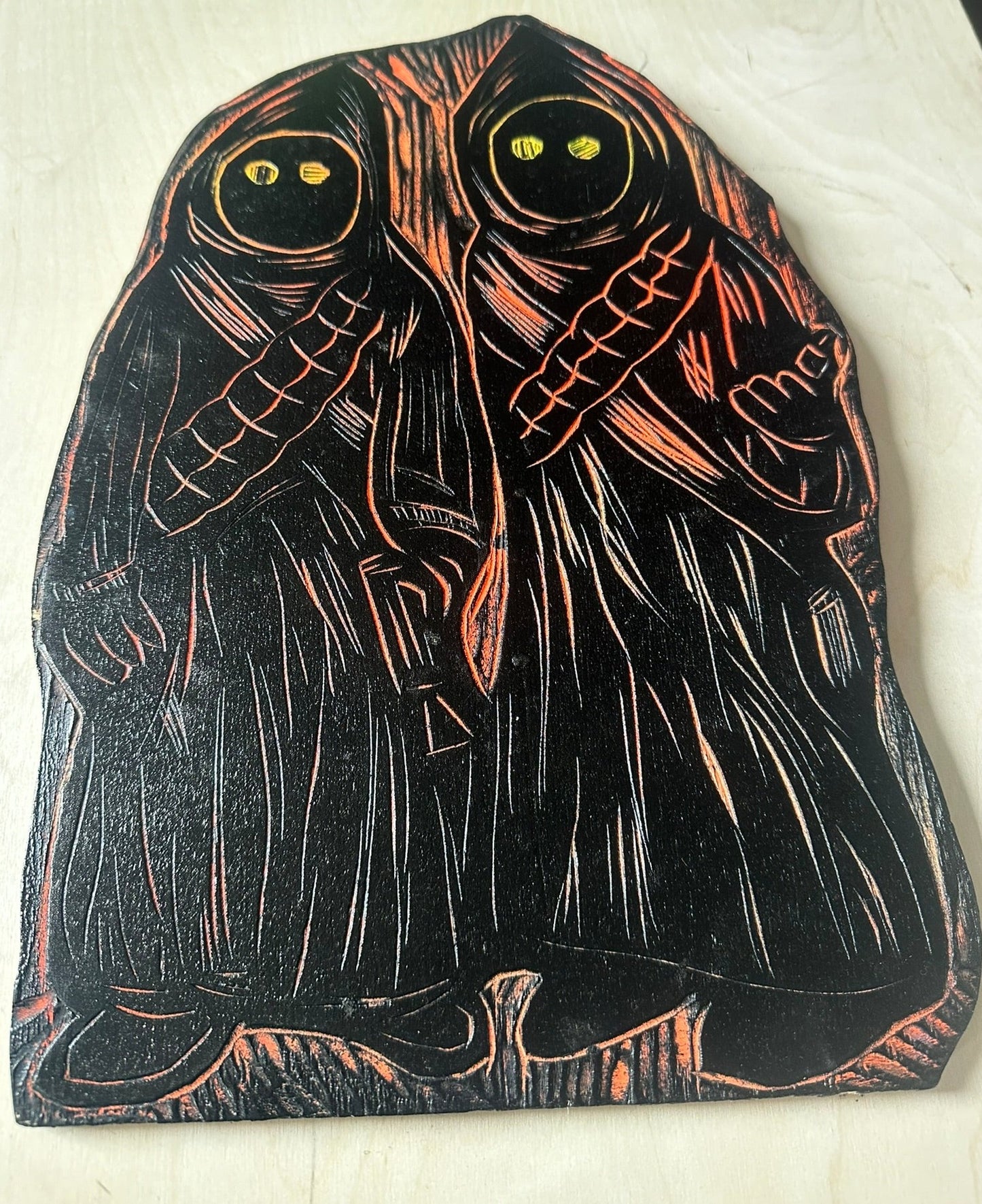 Jawas Woodcut Handprinted T-Shirt