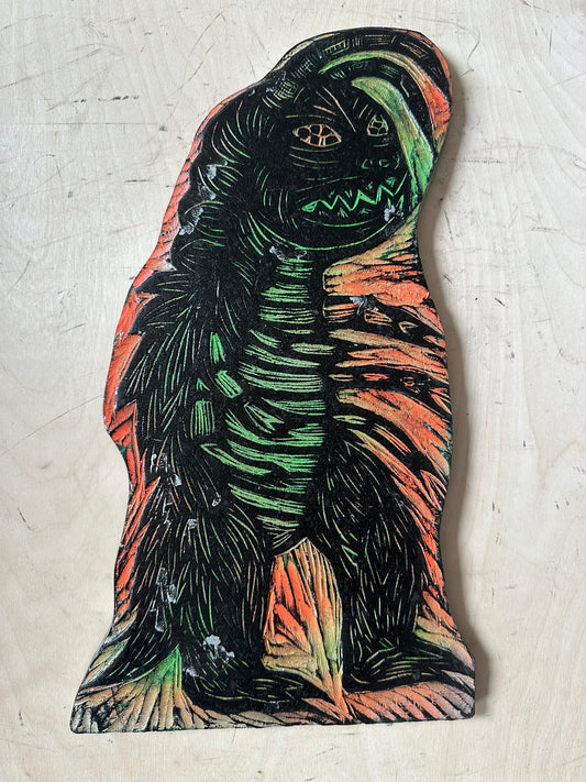 Gumos Woodcut Handprinted T-Shirt