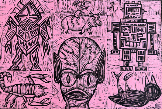Poison Ain't Whiskey Woodcut