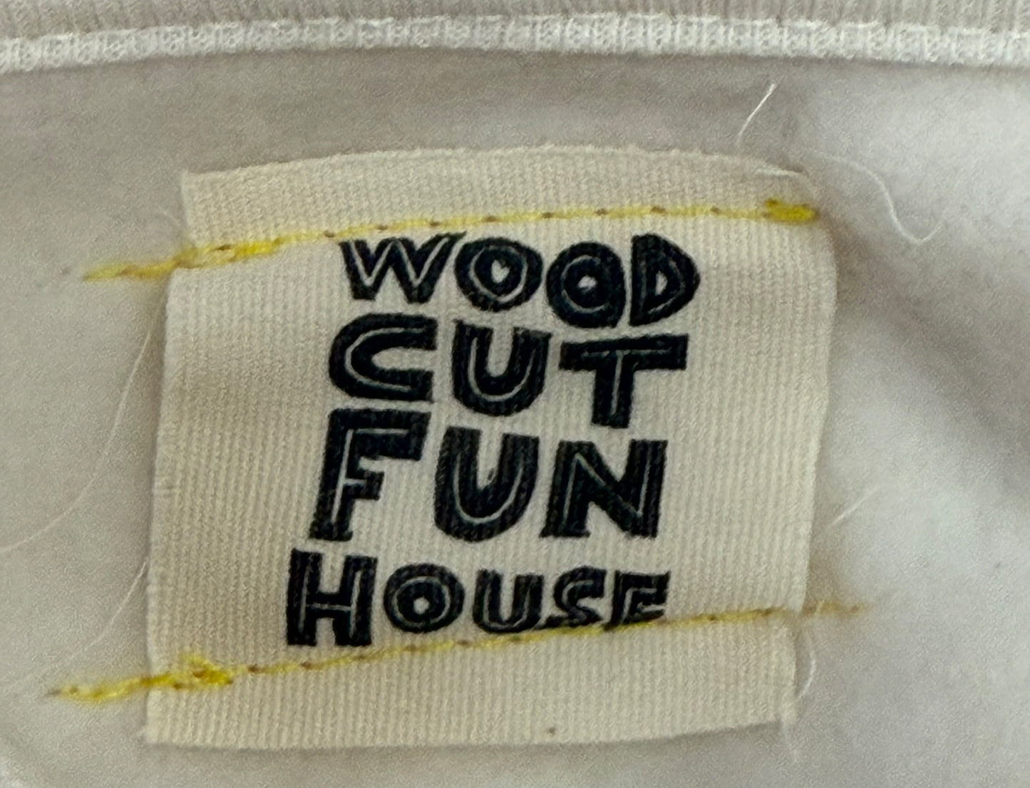 Skate Creature Handprinted woodcut appliqued onto Hoodie