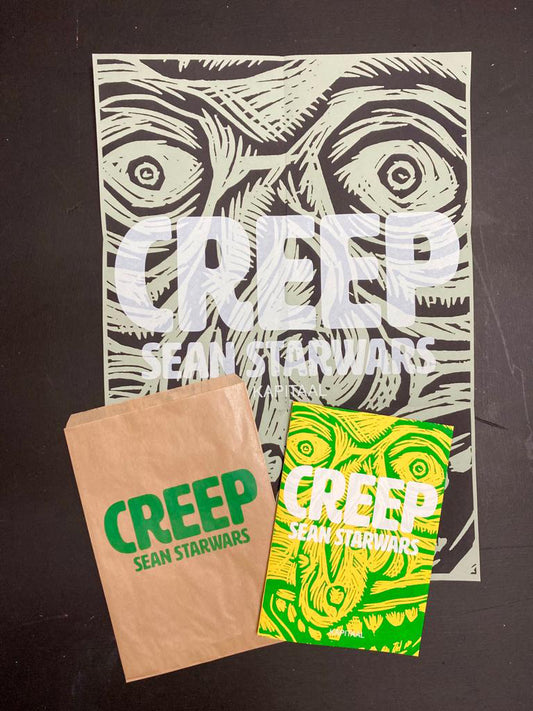 Creep Limited Edition Risograph Zine (Green on Yellow)