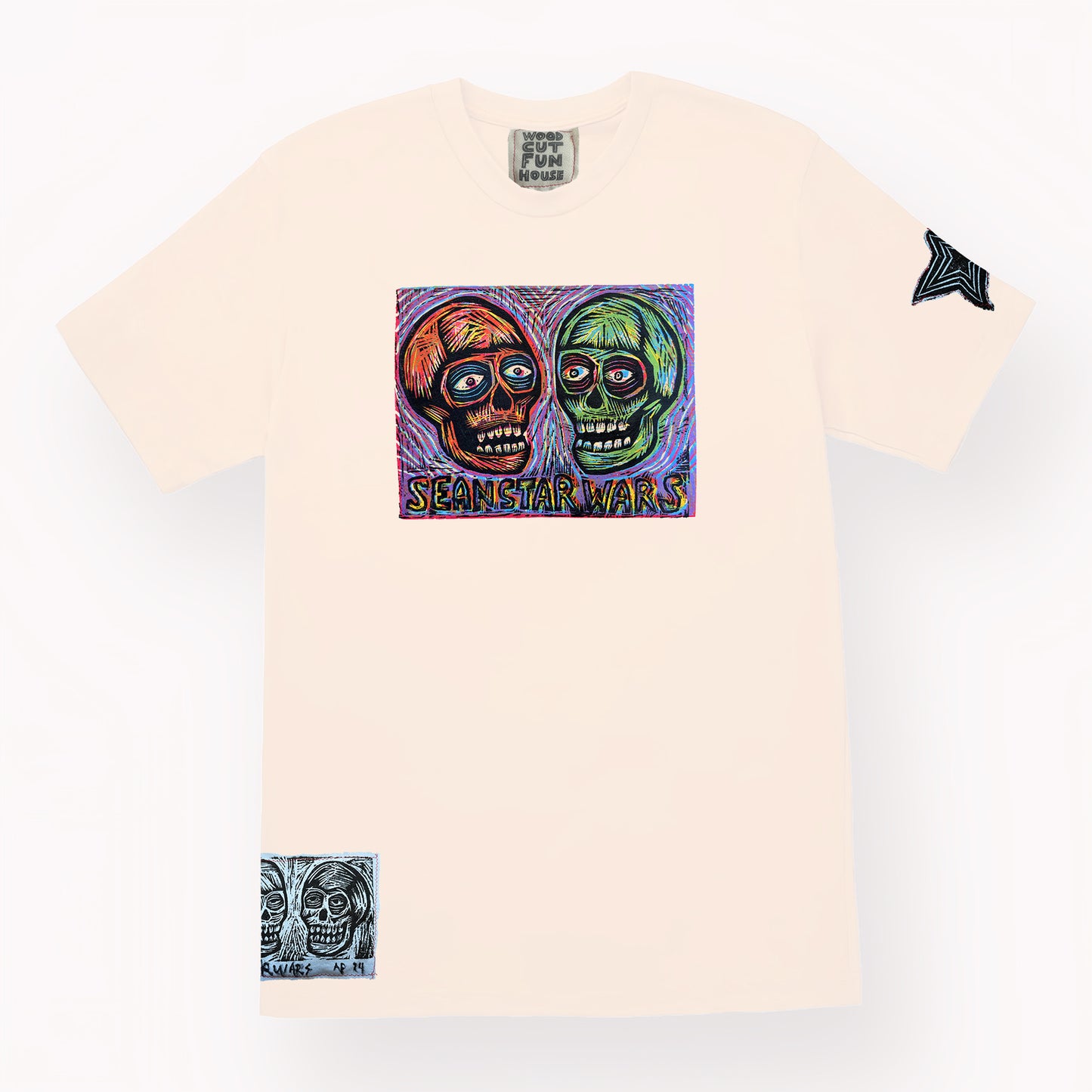 Twin Skulls Tshirt  Limited Edition Shirt  (Limited to 50 shirts)