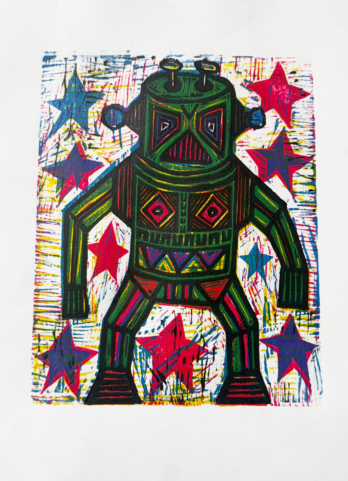 Oracle in the Stars Limited Edition Woodcut Print