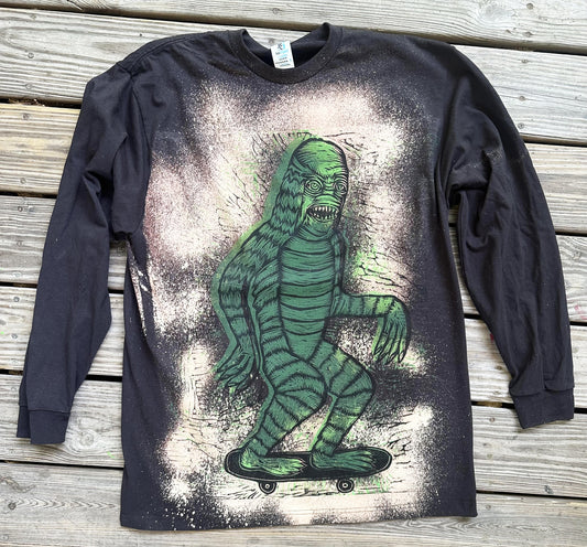 Space Dust Mega Skate Creature Long Sleeve T Shirt