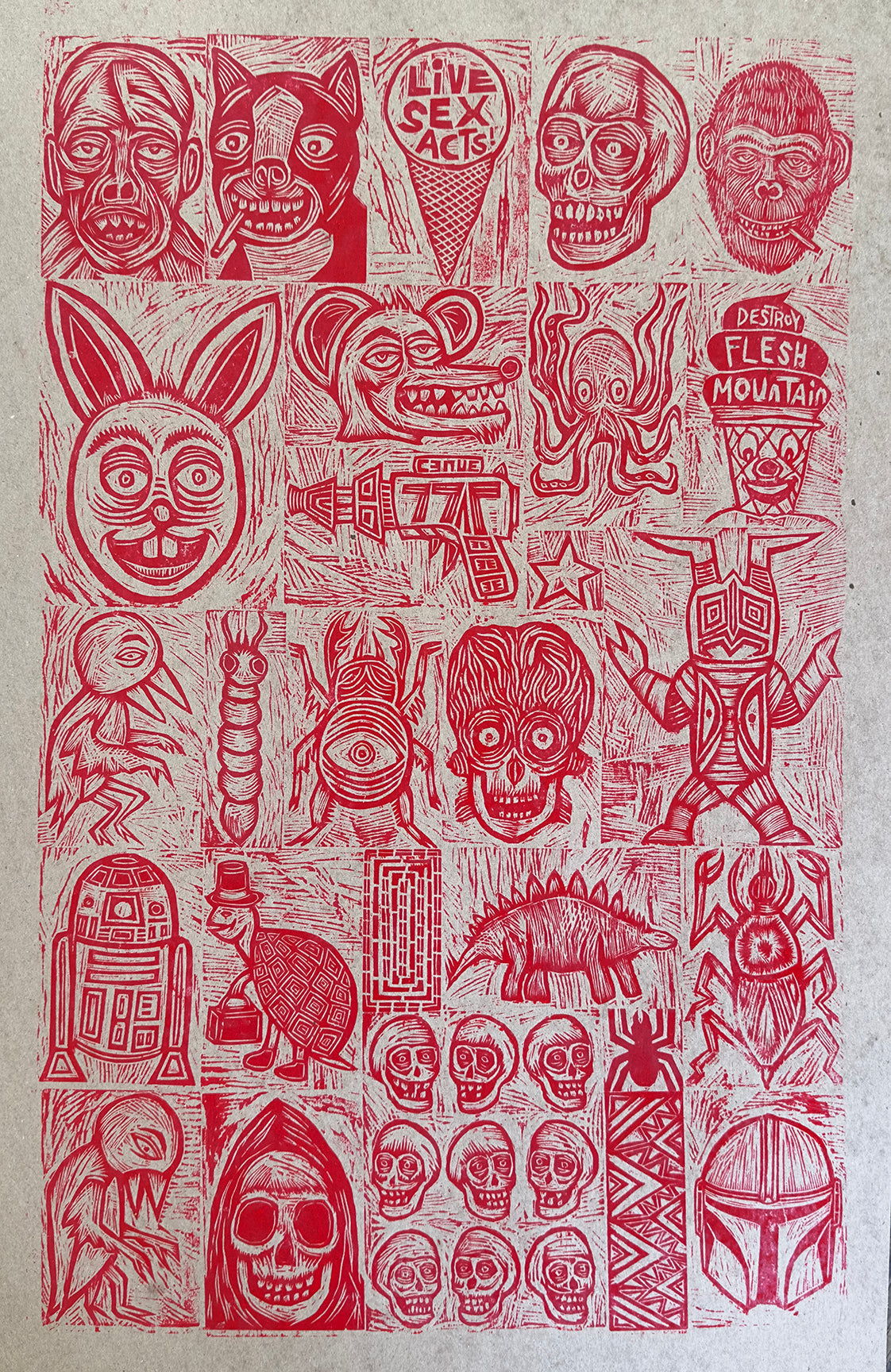 Uncut Sheet 5(Cool Dogs Smoke)