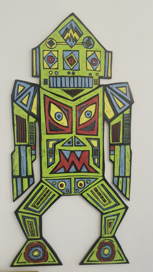 Verdextron Painted Woodcarving