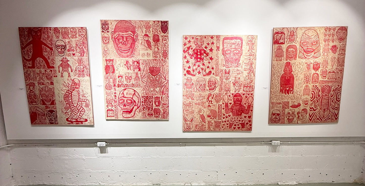 When Words and Fists Fail Printed on  Wooden Panel