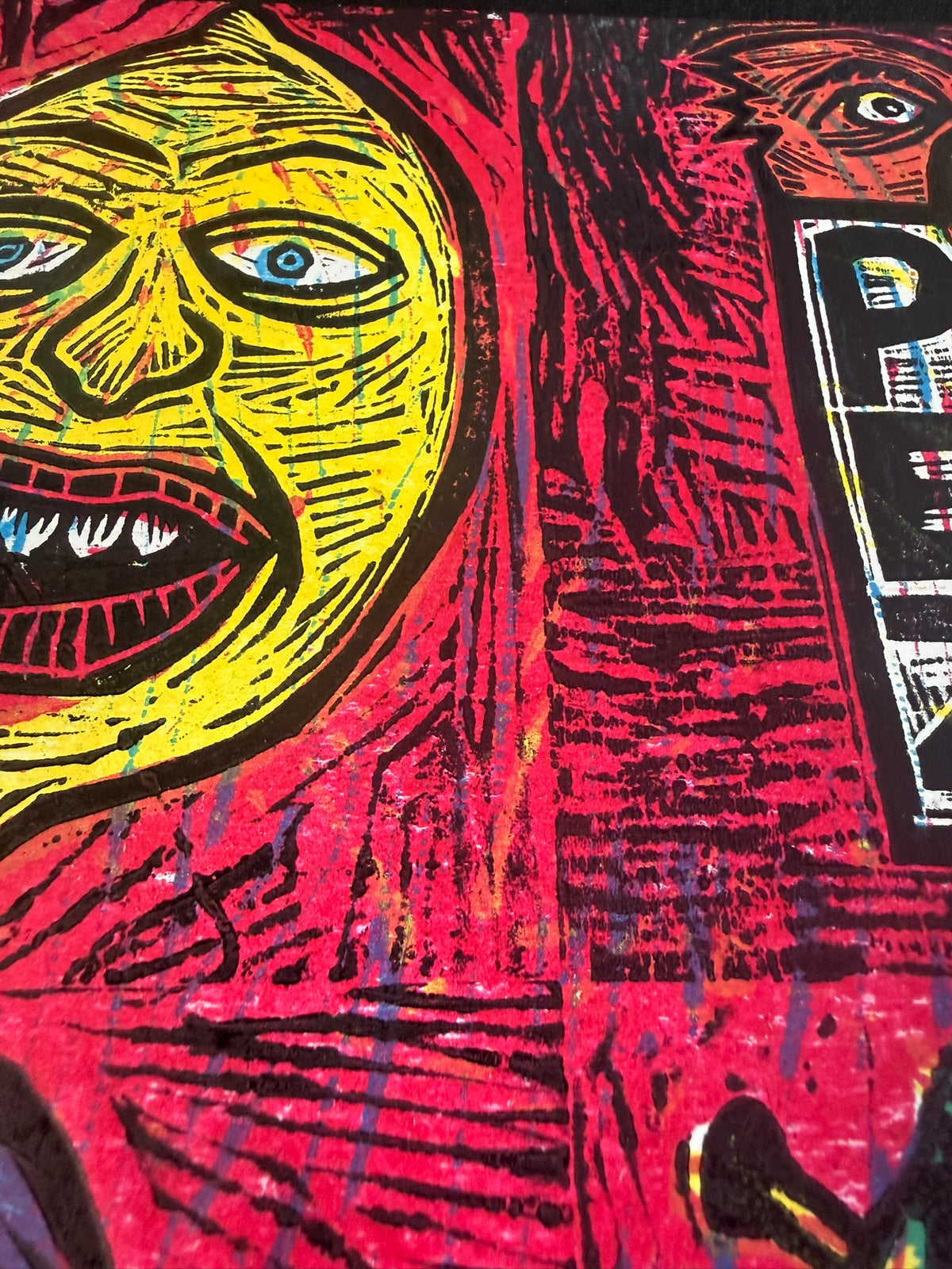 Crazy 8's Editioned Multiblock Color Woodcut Print (Pack G)