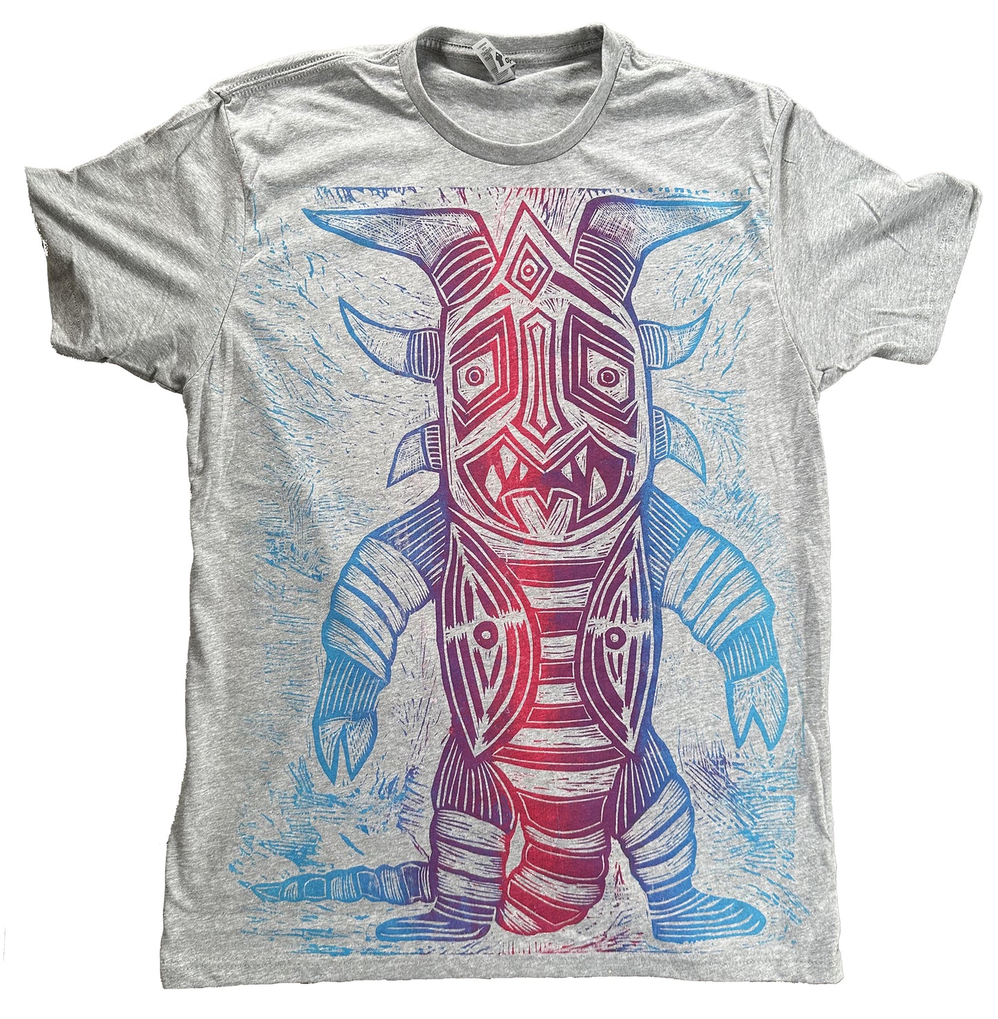 Colorwave Mega Zetton Hand Printed Woodcut T-Shirt