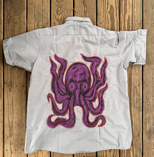 Dream Job Workshirt Gray with Octopus