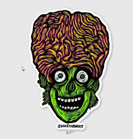 Martian Vinyl Sticker