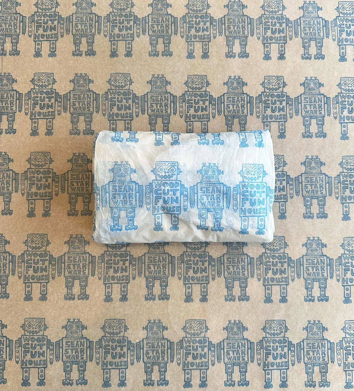 Bandit Cone Woodcut Handprinted T-Shirt