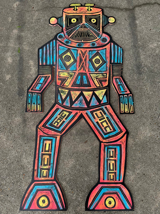 Oracle 2.0 Painted Woodcarving