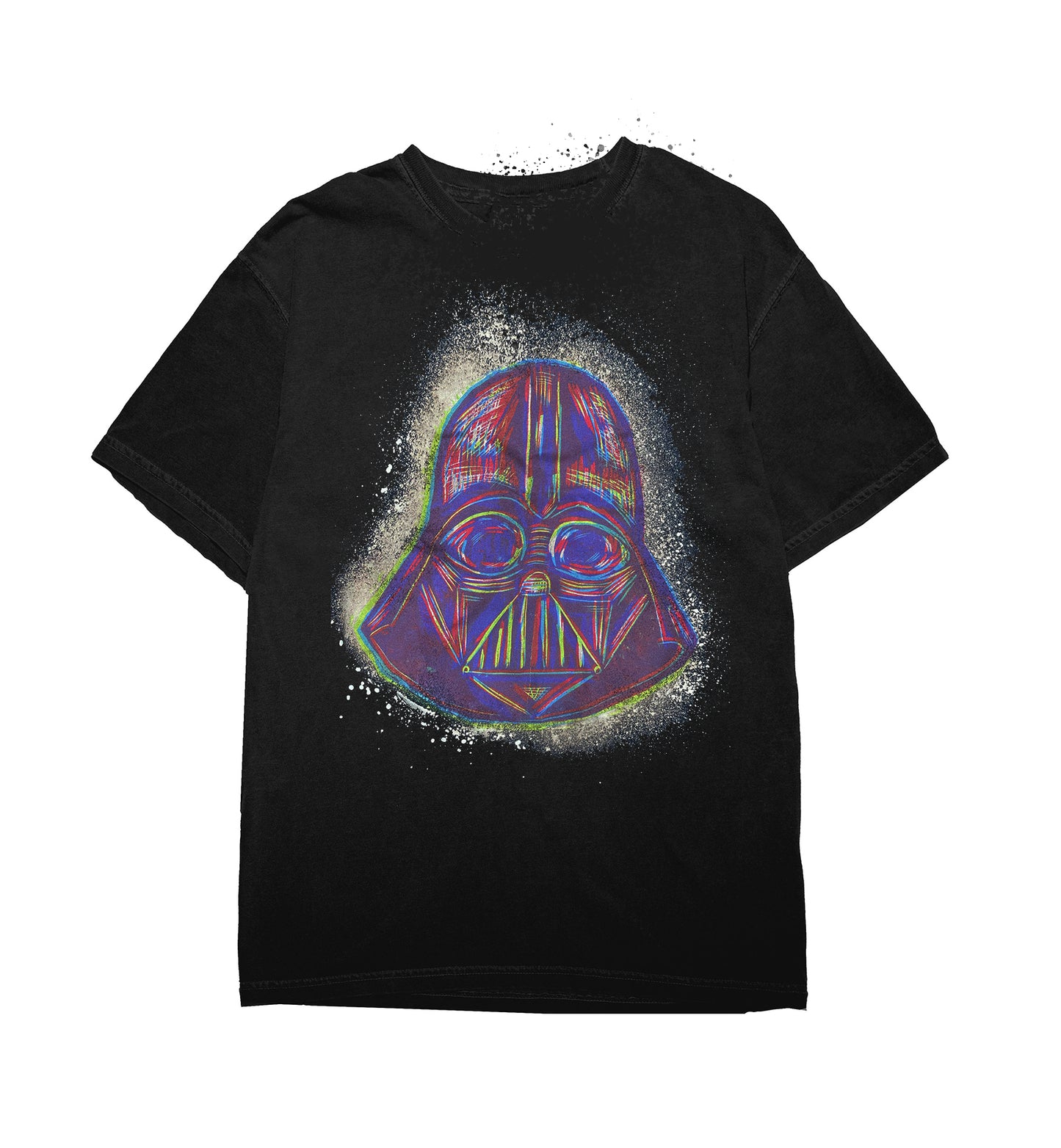 Space Dust Vader Woodblock Handprinted T-Shirt