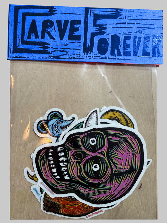 Sticker Pack 3 (five 4" stickers)