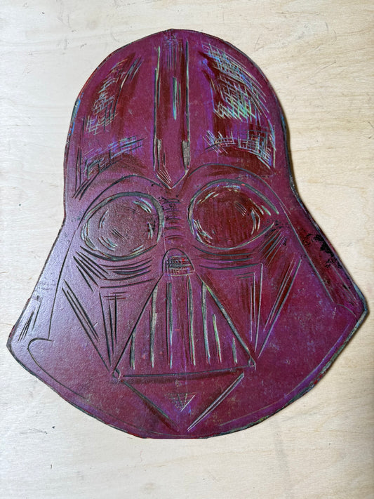Space Dust Vader Color Woodblock Handprinted T-Shirt