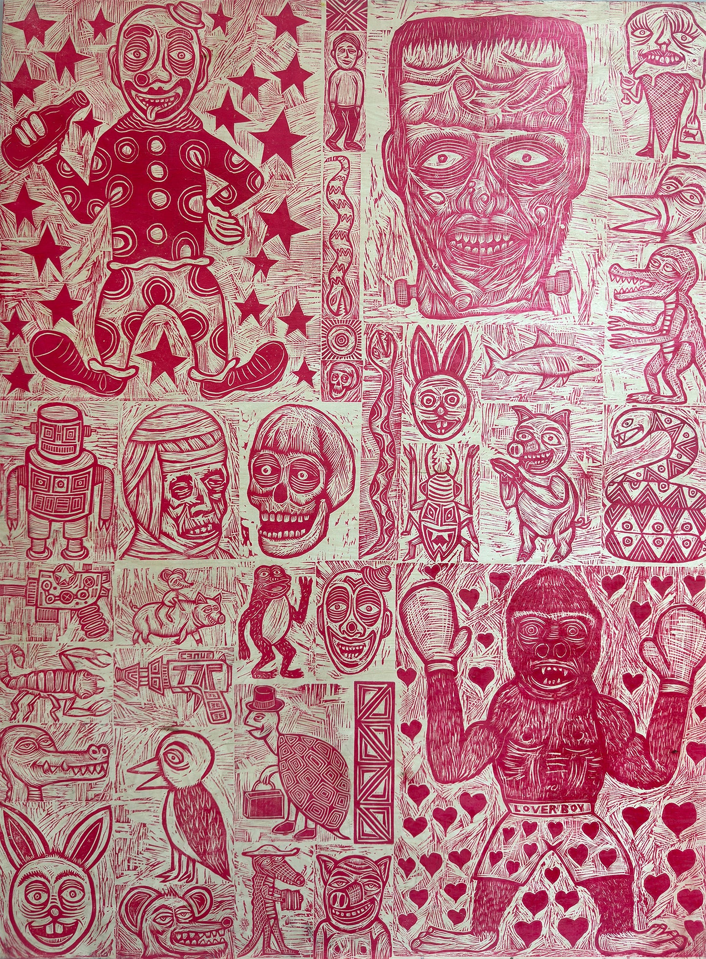 When Words and Fists Fail Printed on  Wooden Panel