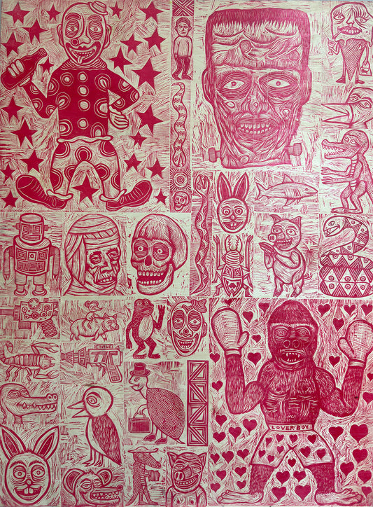 When Words and Fists Fail Printed on  Wooden Panel