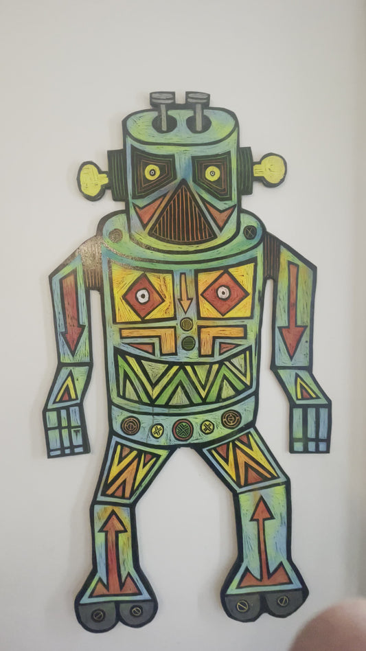 Oracle Painted Woodcarving