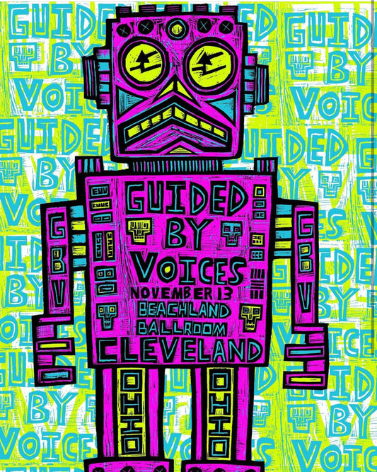 Guided By Voices Gig Poster Cleveland  Nov 13 2021 Beachland Ballroom