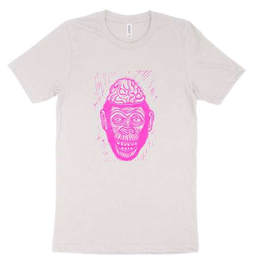 Monkey Brains Linocut Handprinted T-Shirt