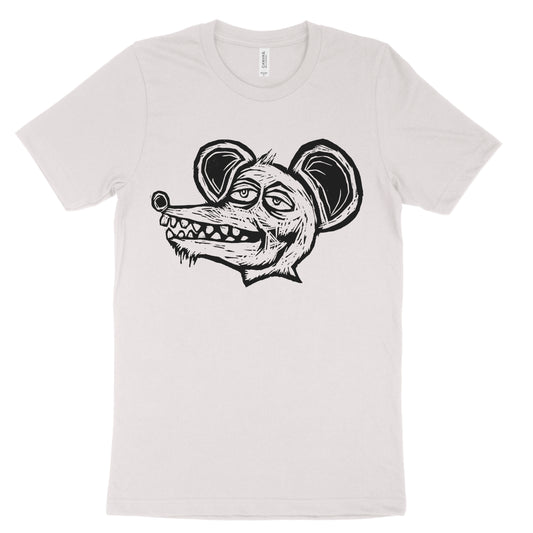 Rad Rat Woodcut printed T-Shirt