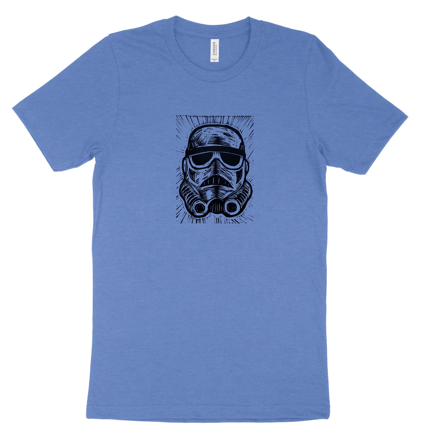 Stormtrooper Linocut Printed T-Shirt