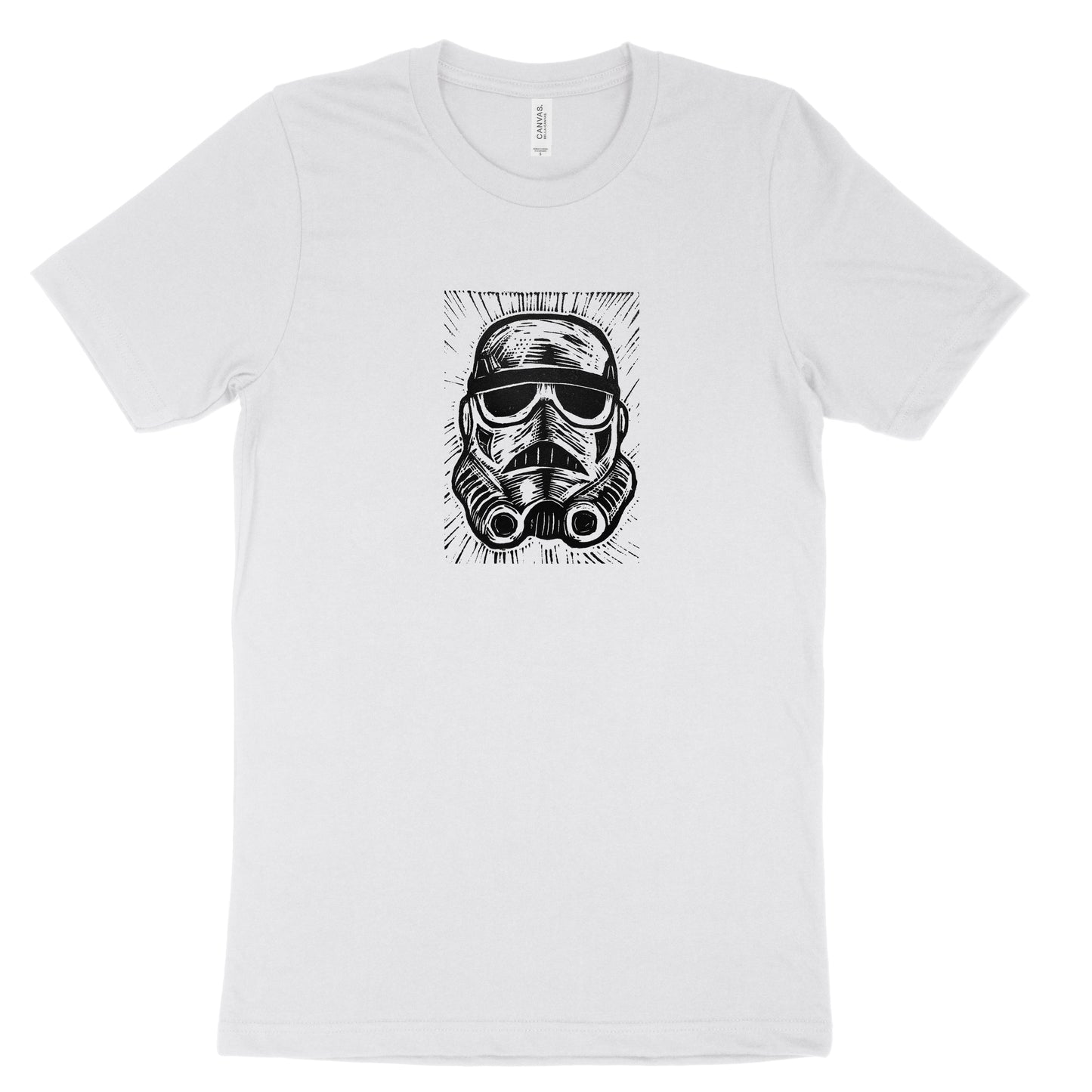 Stormtrooper Linocut Handprinted T-Shirt