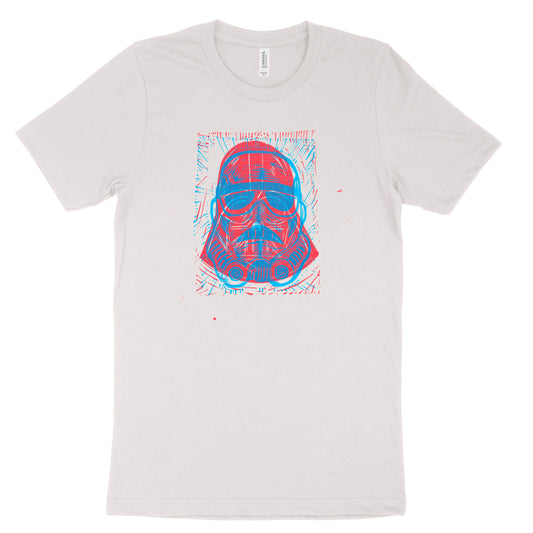 Storm Vader Linocut Handprinted T-Shirt
