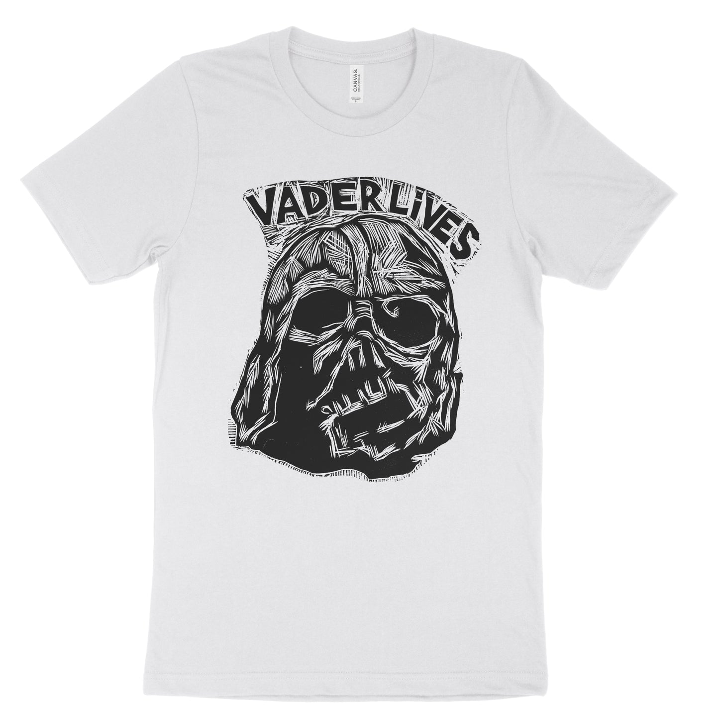 Vader Lives Woodcut Handprinted T-Shirt