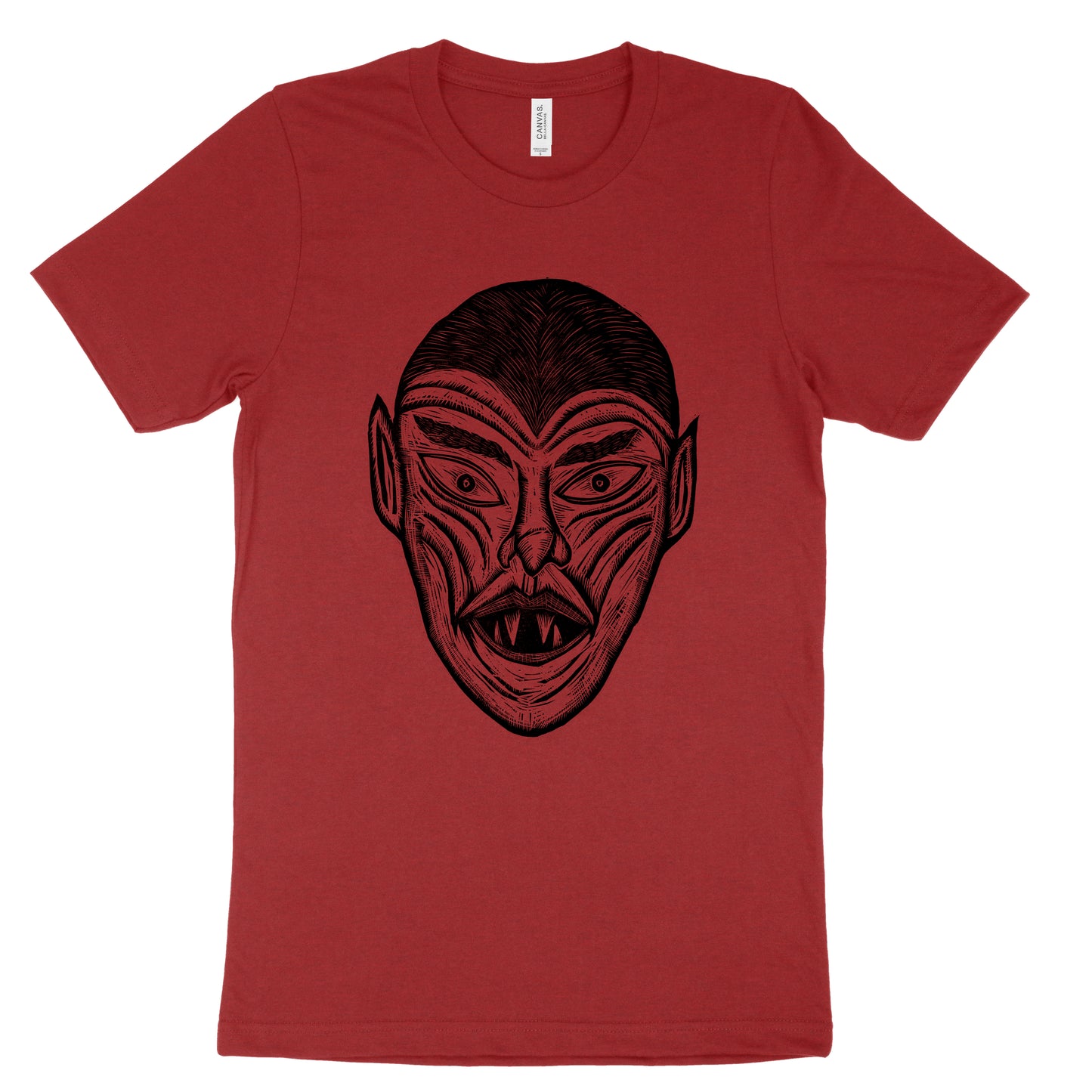 Vampire Linocut Printed T-Shirt